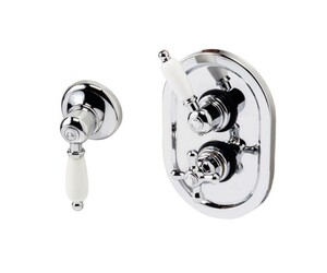 Grifo baño-ducha termostática empotrable Retro cromo