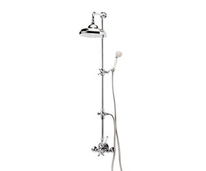 Columna ducha termostática Retro con accesorios cromo