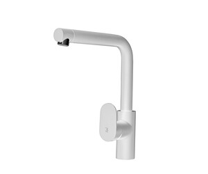 Grifo cocina Nine caño 90 blanco