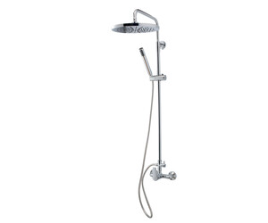 Columna ducha mezcladora Albos rociador 250 mm y flexo inox