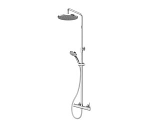 Columna ducha mezcladora Theo rociador 200 mm ABS y flexo inox