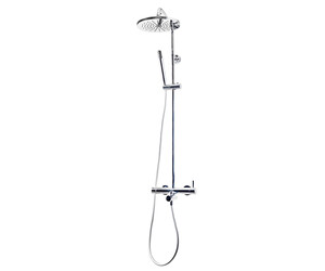 Columna baño-ducha mezcladora con inversor Theo rociador 250 mm y flexo pvc