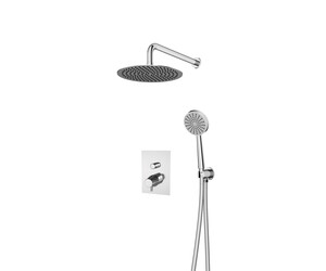 Conjunto ducha empotrable 2 vías Livra cromo