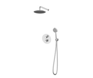 Conjunto ducha termostático empotrable 2 vías Aroha