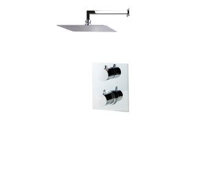 Conjunto ducha termostático empotrable Atlantis cuadrado