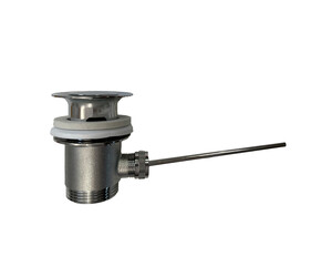Desagüe automático lavabo bidet tapón grande completo con varilla y pomo cromo