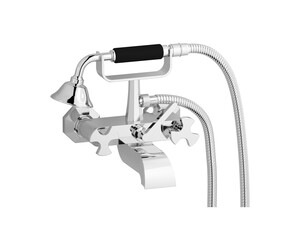 Grifo baño-ducha Belmondo con accesorios cromo