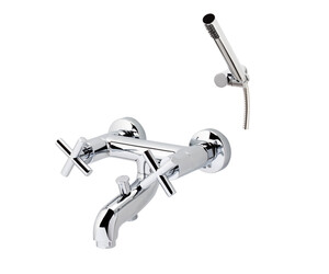 Grifo bidet Matrix con desague semiautomático cromo mate