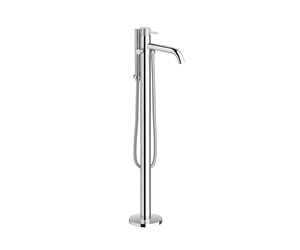 Grifo baño-ducha de pie Trama con accesorios cromo