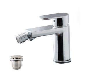 Grifo bidet Nine cromo con desagüe semiautomático