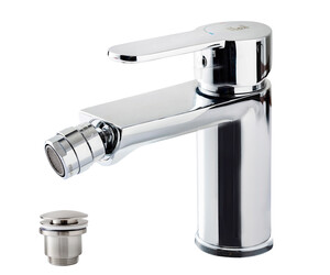 Grifo bidet Zip Plus 2.0 cromo con desagüe semiautomático
