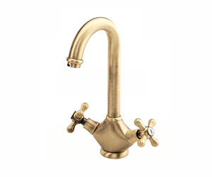 Grifo cocina bimando 1929 bronce envejecido