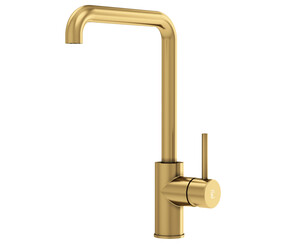 Grifo cocina caño alto Theo oro