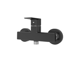 Grifo ducha Aroha negro con accesorios de ducha