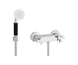 Grifo ducha Belmondo con accesorios de ducha cromo