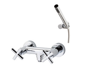 Grifo ducha Matrix con accesorios de ducha cromo