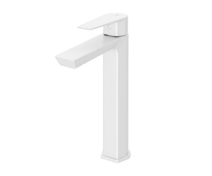 Grifo lavabo alto Aroha blanco