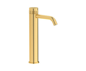 Grifo lavabo alto Zoom oro cepillado