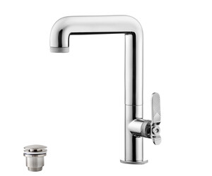 Grifo lavabo alto Strem pulsador lever con desagüe semiautomático