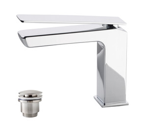 Grifo lavabo Kissme con desagüe semiautomático