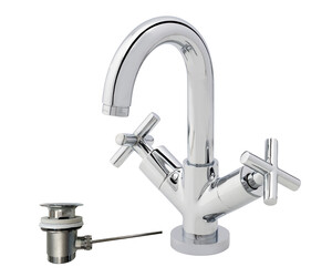 Grifo lavabo Matrix con desagüe automático cromo
