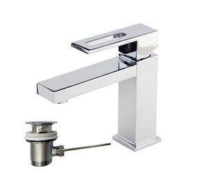 Grifo lavabo Nitro con desagüe automático cromo