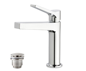 Grifo lavabo Twit con desagüe semiautomático