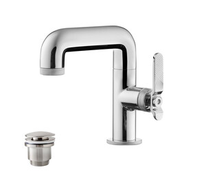 Grifo lavabo Strem pulsador lever con desagüe semiautomático