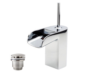 Grifo lavabo medio Loveme con desagüe semiautomático
