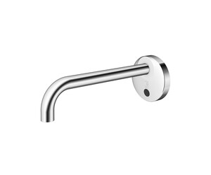 Grifo lavabo mural electrónico Theo Elec cromo pila 200mm