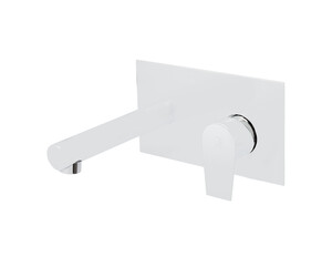 Grifo lavabo mural Aroha blanco
