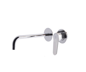 Grifo lavabo mural Dalma sin placa blanco