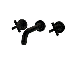 Grifo lavabo mural Matrix Negro