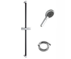 Kit ducha Carbono con accesorios Carbono 2 funciones