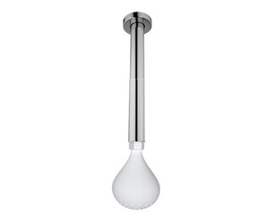 Rociador de ducha Drop con brazo de techo blanco