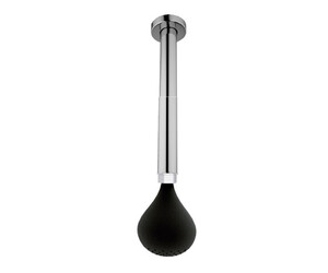 Rociador de ducha Drop con brazo de techo negro