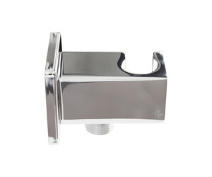 Toma pared salida flexo 1/2 con soporte cromo
